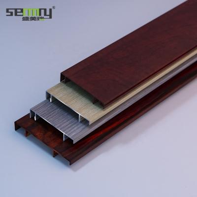 China 2021 drop shipping metal baseboardaluminum extrusion profile trim modern aluminum skirting board aluminum extrusion profile in stock for sale