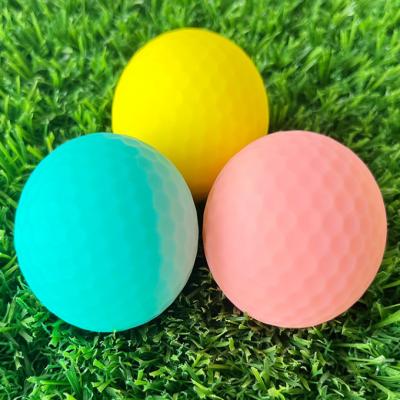 China Wholesale Colored Sanded 2 3 4 Layer Tournament Golf Balls Custom Logo Racing ZG-BRC002 for sale