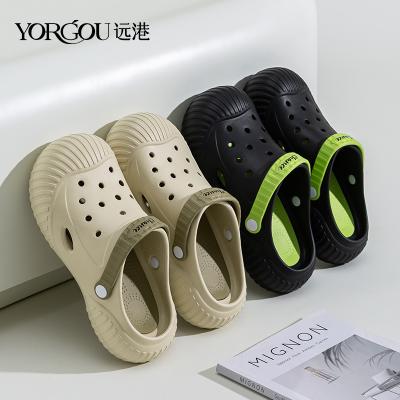 China Linlong biscuit slippers female summer cushioning outside Baotou cool men's wear beach thick single slip EVA hobble office for sale