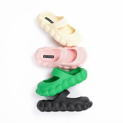 China New waterproof summer stepping on the sense of EVA rubber plastic shit Korean version of Mary Jane Baotou slippers all-match casual sandals for sale