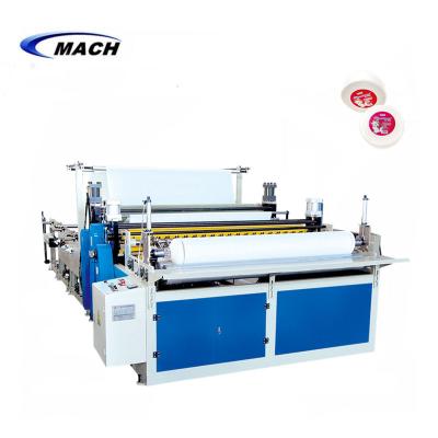 China Factory Dispenser Toilet Paper Industrial Jumbo Tissue Paper Roll Slitting Rewinding Machine for sale