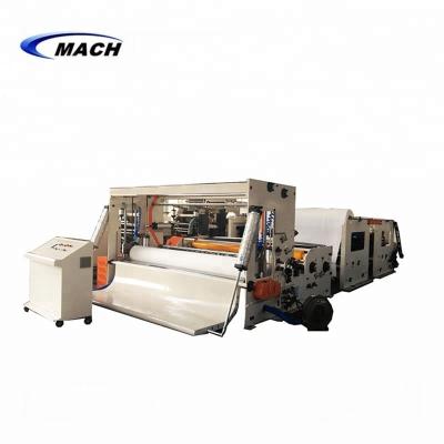 China Factory Large Size Jumbo Paper Roll To Roll Slitting And Rewinding Tissue Paper Machine for sale