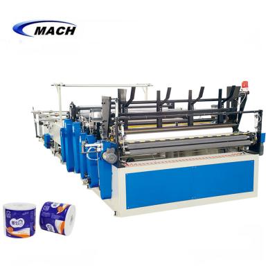 China Factory China Manufacturer Automatic Small Toilet Tissue Paper Roll Rewinding Conversion Making Machine for sale