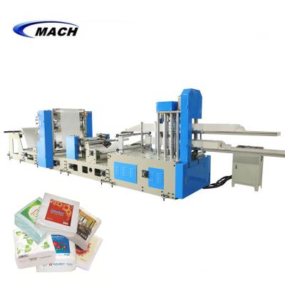 China Factory Two Lanes 1/4 Times Automatic Tissue Napkin Paper Making Machine Price for sale