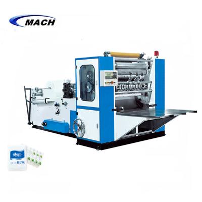 China Automatic Factory V Type Face Tissue Paper Facial Hand Napkin Making Machine for sale