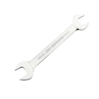 China Portable Auto Repair Car Repair Tool CRV Home Mirror Polished Double Open End Wrench for sale