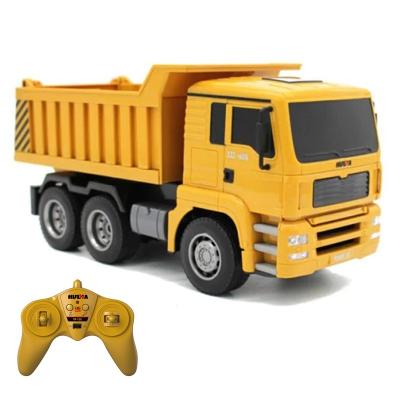 China RC Hobby huina RC Excavator 1/18 Diecast Dump Trucks 2.4G Remote Control Model Car 1332 for sale