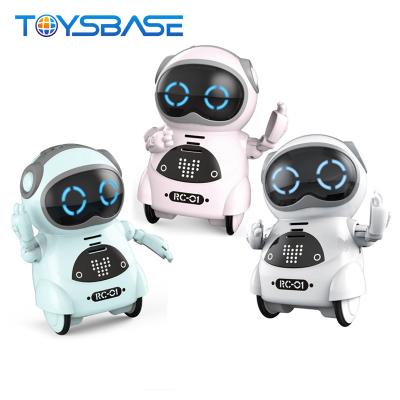 China Pocket smart robot Toy Voice control rc robots kids toys battery operated educational electronic voice control toy for sale