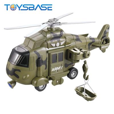 China Military Helicopter Toy With Light Sound Wholesale Plastic Flat Rescue Projection for sale