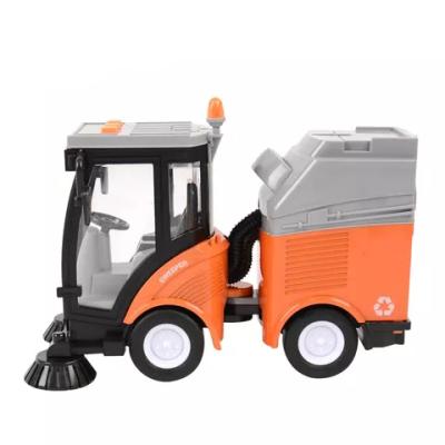 China Waste Plastic Battery Operated City Vacuum Car 1/16 Scale Inertia Truck Cleaning Toy for sale