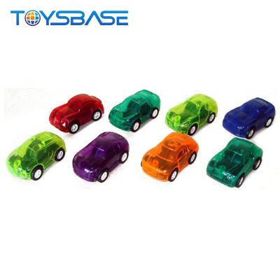 China Diecast Model Pull Back Toy Car de Toy Juguetes Baratos Colorful Transparent for sale