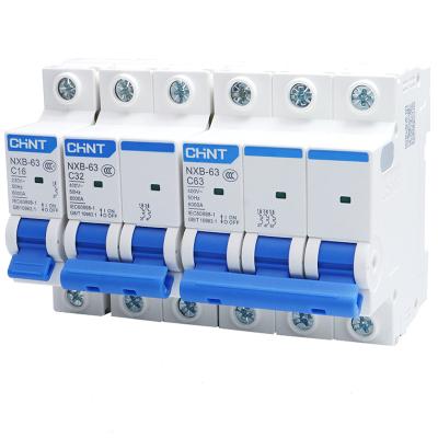 China Overload Chint Circuit Breaker NXB-63 3p D10A Miniature Circuit Breaker for sale