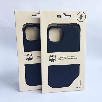 China Customized Recyclable Eco - Friendly Recycled Printing Kraft Paper Box For iphone Cases for sale