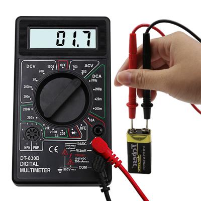 China DT830B LCD Display Digital Multimeter Voltmeter Ammeter DC10V~1000V 10A Ohmmeter AC 750V Tester DT830B for sale