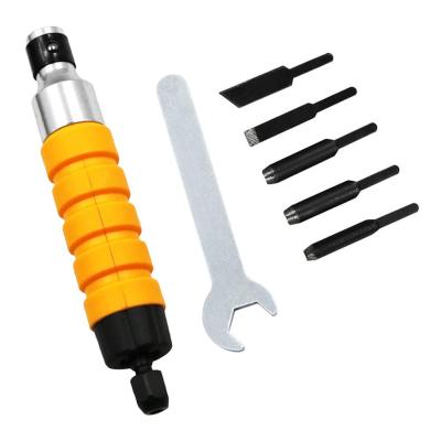 China 1 Set Wood Chisel Carving Tool Kit Electric Chisel+5 Wood Carving Tool Carving Tips Snatch Flex Flexible Shaft XQ12341 for sale