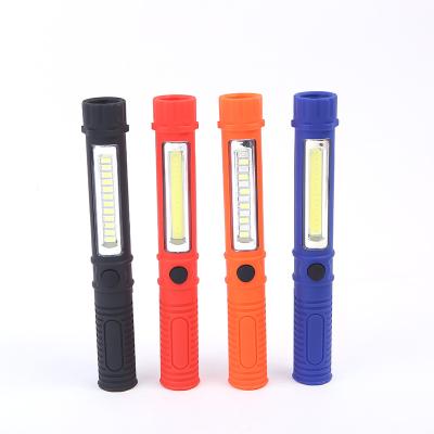 China Camping COB LED Mini Pen Light Inspection Flashlight Pocket Led Flashlight Torch With Clip Magnet for sale