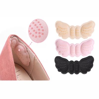 China Rubber Insoles Butterfly Adjust Waist Liner Grips Protector Sticker Heel Pad Foot Care Anti Hold Aware Heel Pads for sale