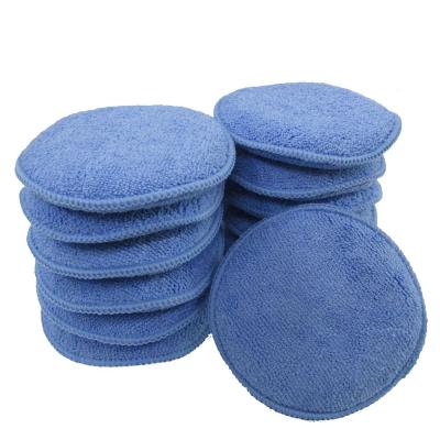 China 5pcs Clean Pad Car Cleaner Vehicle Accessories Foam Applicator Soft Car Wax Sponge Dust Remove Auto Care Polish Pad M303 for sale