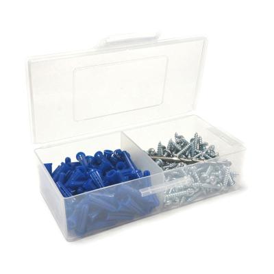 China Wholesale 201pcs Plastic Plastic Anchor Kit Expansion Screw Set (Straight Blue) for sale