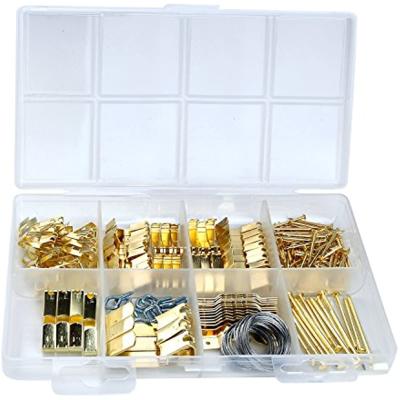 China 260pcs Industry General Picture Hanger Set Picture Pendant Kit Includes Hooks, Nails, Sawtooth Hangers, Picture Frames, and Picture Hanging Wire for sale