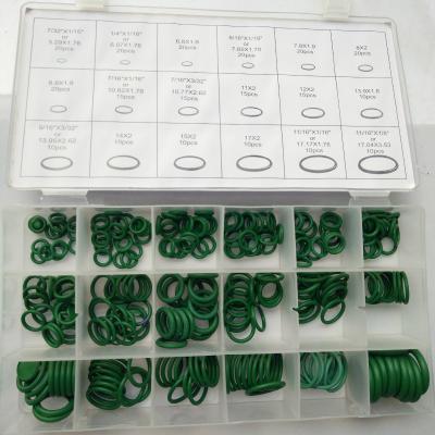 China 225PCS Machinery 225PCS Fluorine Glue O Ring Nitrile Rubber Ring High Temperature Resistance Silicone Hydraulic O-Type O-Ring Seal for sale