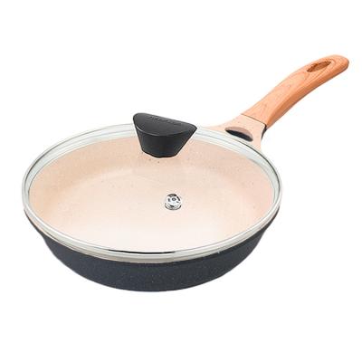 China Sustainable Wholesale For Kitchen Cooking Items Marble Stone New Design Non Stick Frying Pans Frying Pans for sale