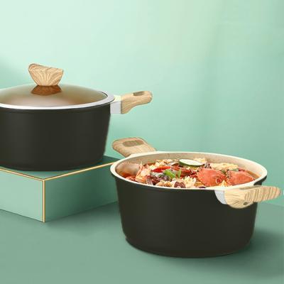 China Highest Quality Viable Electric Kitchen Cooking Soup Pot Set Electric Soup Stone Marble Design New And Stock Pots for sale