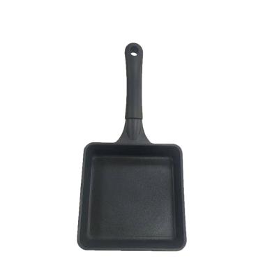 China Viable Non-Stick Flat Square Frying Pot Bakelite Handle Aluminum Alloy Egg Pan Omelet Pan for sale