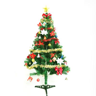 China Christamas Home Decoration 1.5m Merry Christmas Tree PVC With Tinsel Luxury Artificial Encrypted Wreath Decorations Outdoor Mixed for sale