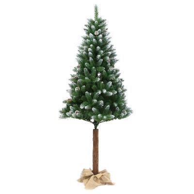 China PVC Spray White Headed PVC Wooden Pole Tree for sale