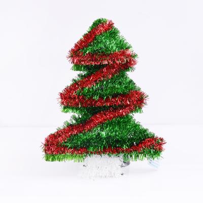 China Green Durable Structural Plastic Tinsel Christmas Tree Hanging Ornaments Red From 3D View for sale