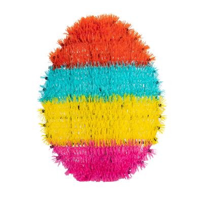 China Durable Multi-Color Easter Egg Pendant Wholesale Hanging Decoration Pet Tinsel Wreath Easter Decorations for sale