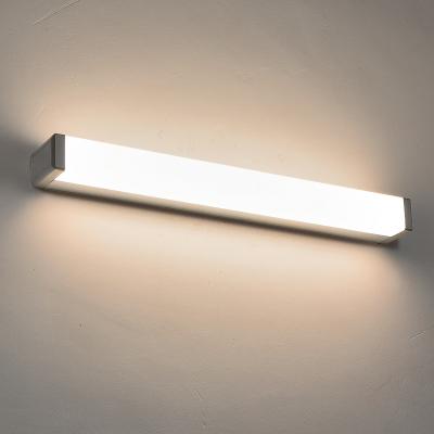 China Simple Cuboid Shape LED Wall Lamp Linear Vanity Mirror Lights 18W Modern Cosmetic Washroom Dressing Wall Lamp For Bathroom Light for sale