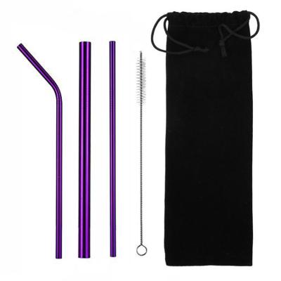 China Custom reusable metal stainless steel stainless steel bubble tea boba straw with case for sale