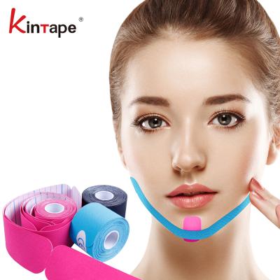 China Waterproof Kinesiotape Muscle Pain Relif Tape Face Lifting Beauty Tape Tennis Elastica Bandagem Knee Protector Physiotherapy for sale