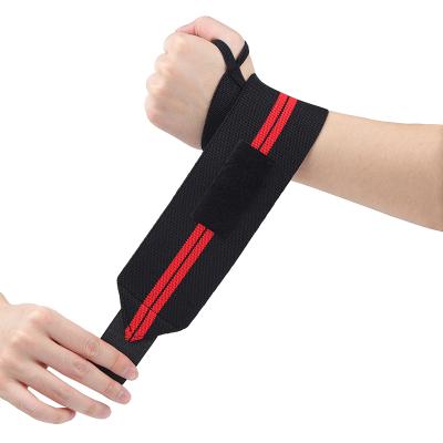 China Adult 2 Pieces Adjustable Wristband Elastic Wrist Wraps Bandages For Weightlifting Powerlifting Breathable Wrist Support 3colors for sale