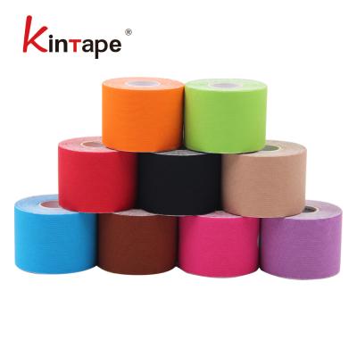 China Japanese Rayon And Spandex Moulticolor Kinesiology Tape 10cm For Face Pre Cut Costomized Available for sale