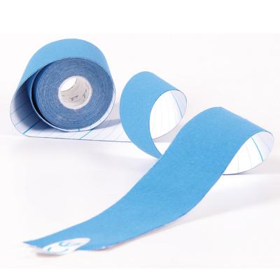 China Raincoat ; soft tissue; super stickty; hypoallergenic; elasticity160%Â ± Waterproof 5 Cotton Pre Cut Kinesiology Tape 5cm 5m - Pain Relief Patches for sale