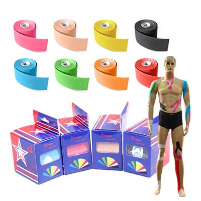 China Sports Equipment Safety Protection Injury Relief Sporting Goods Kinesiology Tape for Protection Safety Strengthen or Release Muscle in Baseball or Softball Sports for sale