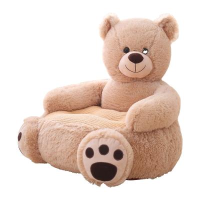 China Hot Selling Lovely Gift Brown Bear Baby Sofa Chair Children Living Room Furniture Kids Unicorn Plush Chairs Toy For Gift for sale