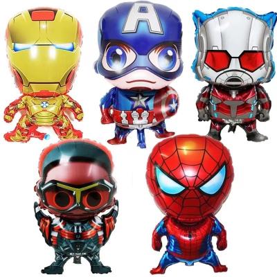 China Captain Ant Man Globos For Kids Toy Party Decoration America Superhero Foil Balloons Iron Man Spider Man Cartoon Character Party Decoration for sale