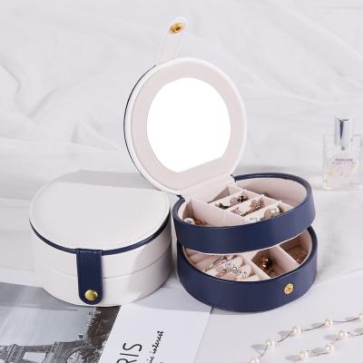 China Custom Jewelry Packaging Boxes Logo Earring Necklace Ring Packaging Leather Jewelry Gift Jewelry Display Box for sale