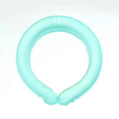 China Pretty Gift Hot Selling Summer Outdoor Sports Cooling Circle Neck Tube Gel Ice Pack Cold Cooling Neck Cooler for sale