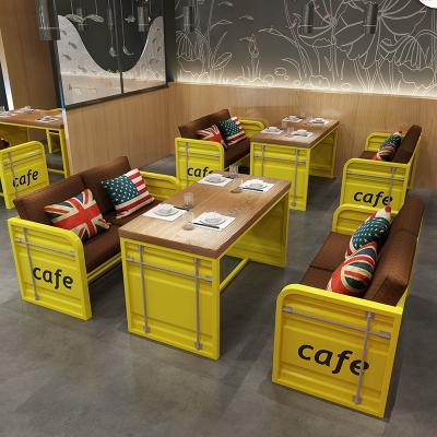 China Retro iron comfortable american cabin music sofa chair and table bar furniture for sale