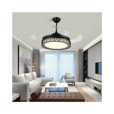 China Modern Invisible Blade Household Electric Bird's Nest Ceiling Fan Electric Remote Control Lamp for sale