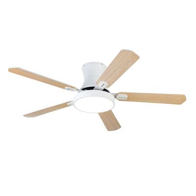 China Environmental Protection Dining Room 5 Blades Simple Design LED Ceiling Fan Lamp For Home for sale