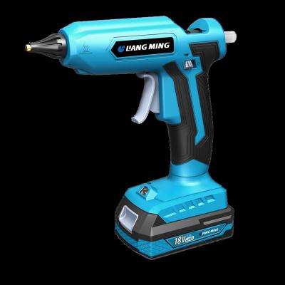 China Unrated 18v lithium battery cordless high temperature hot melt glue gun gluegun tool combo kit model GG-L0118 for sale