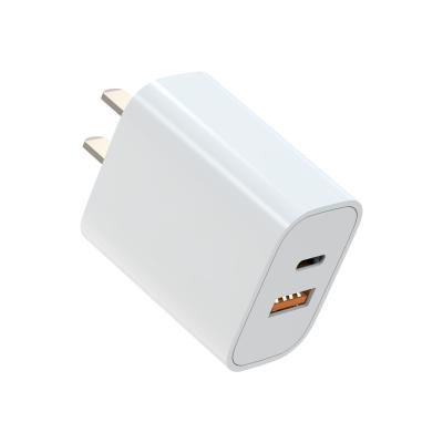 China NULIKE 20W Speed ​​Palladium USB Fast Charging C Fast Quick Chargers A +C Plug Wall Charger QC 3.0 For iPhone 13 14 12 Samsung S23 Xiaomi Mobile Adapter for sale