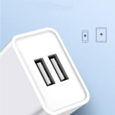 China Hot Selling Dual USB 2.4A 2USB Fast Adaptive Fast Home Charger Wall Mobile Phone Charger NULIKE Phone Charger for sale