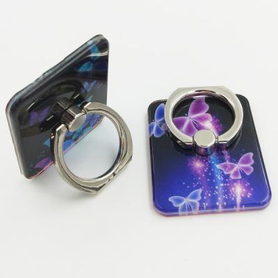 China Waterproof Personalized Glow in the Dark Night Light Effect Phone Ring Holder Stand for sale